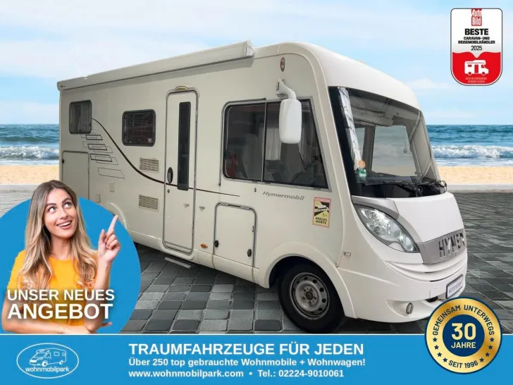 Fahrzeugbild Hymer B 514/Festbett/Hubbett/Garage/Solar #2