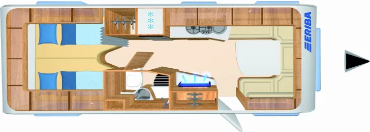 Grundriss Tag Hymer Eriba Eriba Nova 620 !!! TopPreis+Service !!!