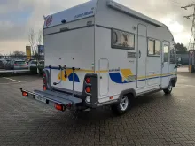 Grundriss Nacht Eura Mobil Integra 566 LS Klimaanlage, gut gew