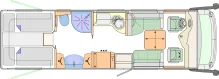 Grundriss Tag Concorde Charisma III 850 L - VERMITTLUNG -