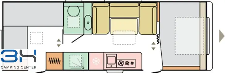 Grundriss Tag Adria Adora 673 PK