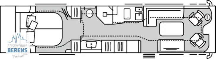 Grundriss Tag Morelo Grand Empire 119 GSB Mercedes-Benz Actros 1853 L