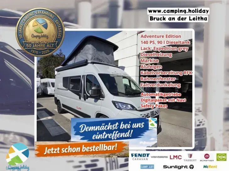 Frontal Vorne Sunlight Camper Van CLIFF 600 Adventure Edition RT, Aut.