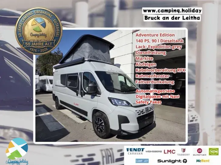 Schräg Vorne Sunlight Camper Van CLIFF 600 Adventure Edition RT, Aut.