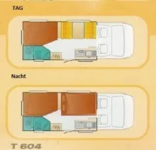 Fahrzeugbild Bürstner Teilintegriert T 604 VK 18 - Klima, Markise, SAT #4