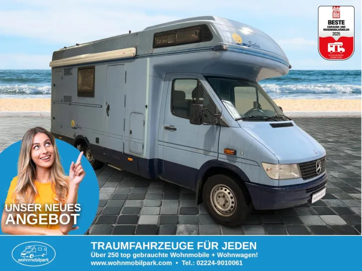Fahrzeugbild Karmann Mobil Bahia 600/DPF-Grün/Markise/Mercedes/TÜV 3-27 #1