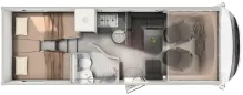 Grundriss Tag Hymer B-Klasse MC I 600 BlackLine über 27.000 Euro Ersparnis!