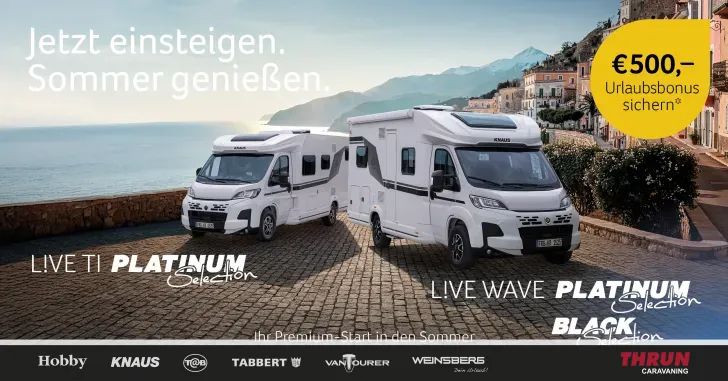 Fahrzeugbild Knaus L!VE WAVE 650 MF Platinum Selection *2025*Assistensys*140PS*uvm.* #1