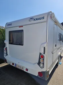 Grundriss Nacht Knaus Sport 420 QD sehr gut gepflegt