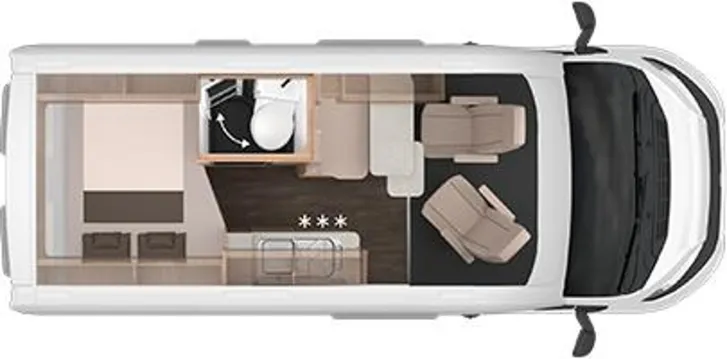 Grundriss Tag Knaus BoxLife PLATINUM SELECTION 540 MQ Modell 2026