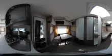 360° Innenansicht Hobby OnTour 460 DL Einzelbetten-Auflastung 1500kg