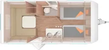 Grundriss Tag Hymer Eriba Living 532 A inkl. Mover und Vorzelt