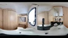 360° Innenansicht Adria Aviva 472 PK mit Stockbetten