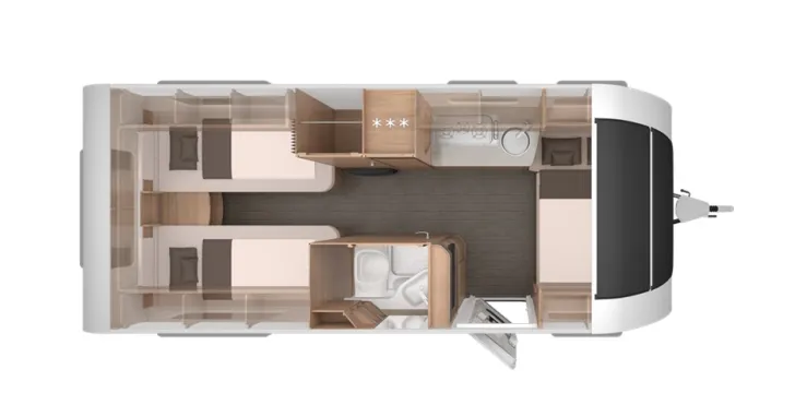 Grundriss Nacht Knaus Südwind 540 UE Black Selection Modell 2026
