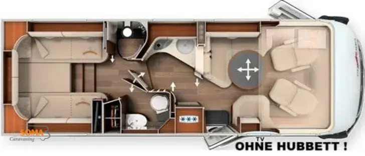 Grundriss Tag Carthago chic e-line I 50 LE DA Mercedes - Listenpreis 236.375,00 !