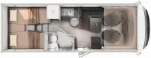 Grundriss Tag Hymer B-Klasse MC I 600 Bugstauschränke,Hubstützen uvm