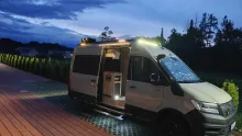 Grundriss Nacht Megamobil Sonstige TGE Aut RFK Markise 3,5T Navi Technisch alles Top,