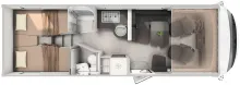 Grundriss Tag Hymer ML-I 780 170 PS Automatik, 4,5 Tonnen