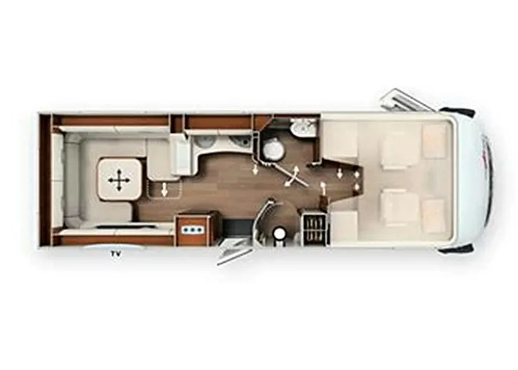 Grundriss Tag Carthago liner-for-two I 53 gut gepflegt Luxus K