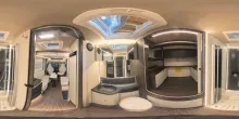 360° Innenansicht Mobilvetta Kea Kompakt 55, Matic, Solar, Lithium, Markise