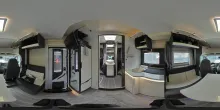 360° Innenansicht Roller Team Kronos 266 TL Automatik, Solar, AHK, Hubbett