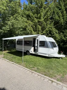 Grundriss Nacht Hobby DE LUXE EDITION 545 KMF Mover, Klima, Solar, Markise,