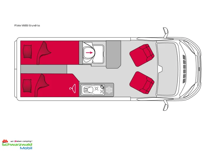 Fahrzeugbild Pilote V600J FIAT Markise isol. Abwas. Navi uvm. #2