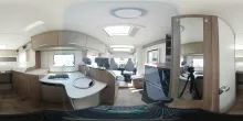 360° Innenansicht Carado T 338 8GAuto|Pro+|Combi6E|90lDiesel|El.Handbrem.