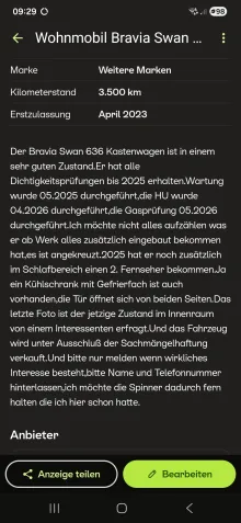 Fahrzeugbild Bravia Mobil Swan 636 Sehr gut gepflegt #10