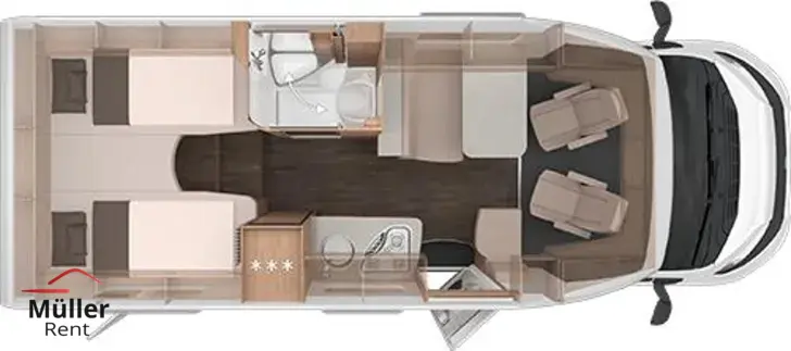 Grundriss Tag Knaus L!VE TI PLATINUM SELECTION 650 MEG ab Sept. 26