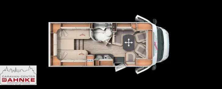 Grundriss Tag Carthago c-tourer T 143 LE Automatik, Sat, Solar