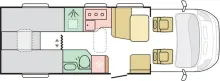 Grundriss Tag Adria Coral Axess 670 SL *Safety u. Exklusive-Paket*