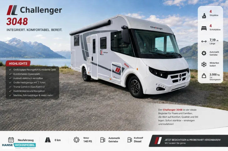 Fahrzeugbild Challenger 3048 Graphite Edition I Arctic #1