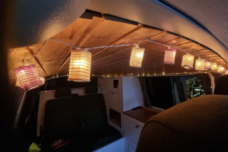 Grundriss Nacht VW Sonstige T5 Camper