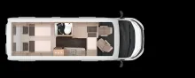 Grundriss Tag Knaus BoxLife 630 ME Platinum Selection Automatikgetriebe