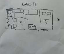 Grundriss Nacht Hobby Excellent Nahezu neuwertig