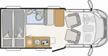 Grundriss Tag Dethleffs Globebus Camp Active T 1