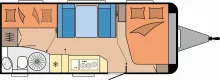 Grundriss Tag Hobby De Luxe 545 KMF*AUFLASTUNG *AMBIENTE
