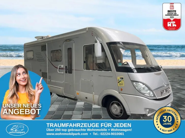 Fahrzeugbild Hymer B 660 SL/Automatik/Festbett+Hubbett/Klima/Solar #1