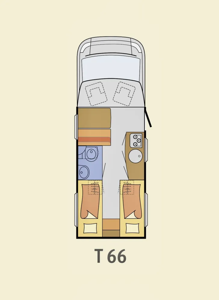 Grundriss Tag Sunlight T 66 Sehr gepflegt