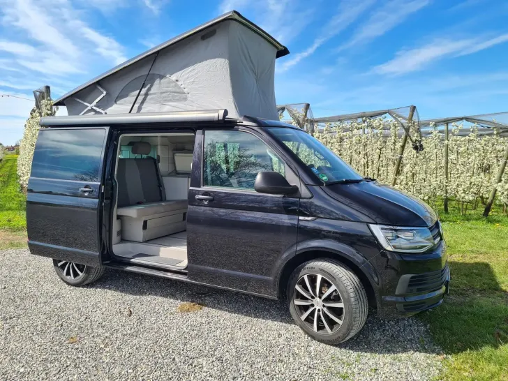 Grundriss Nacht VW California T6.1 Coast
