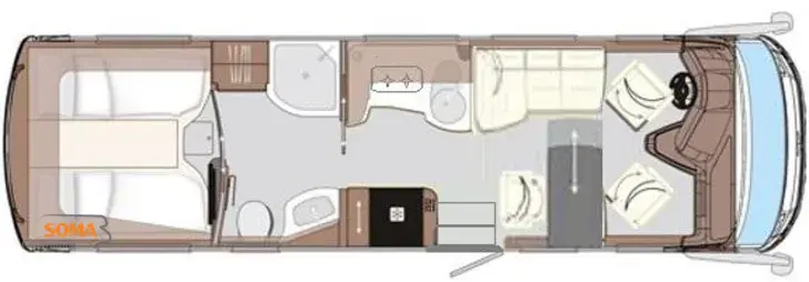 Grundriss Tag Concorde Charisma 860 LI GSR II