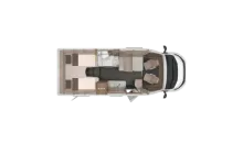 Grundriss Tag Knaus L!VE TI 650 MEG Solar, Isofix für 2 Kinder, F