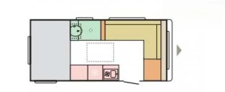 Grundriss Tag Adria Altea 472 KP Mover, Dachklima, Vorzelt