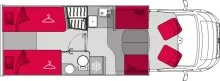 Grundriss Tag Pilote Pacific P720FGJ Selection Spring Edition UVP81190Euro
