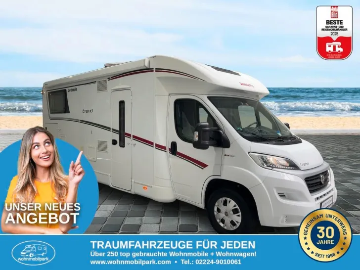 Fahrzeugbild Dethleffs Trend T 7057 EB/Einzelbetten+Hubbett/Garage/Klim #1