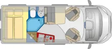 Grundriss Tag Pössl D-Line 2WIN R Elegance - im Kundenauftrag