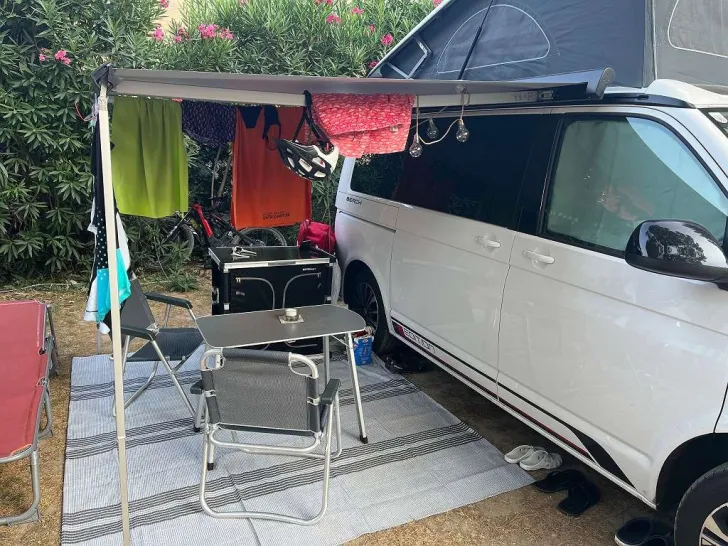 Grundriss Nacht VW California T6.1 Beach Edition