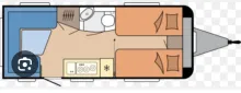 Grundriss Tag Hobby De Luxe 495 UL gut gepflegt, normale Gebrauch