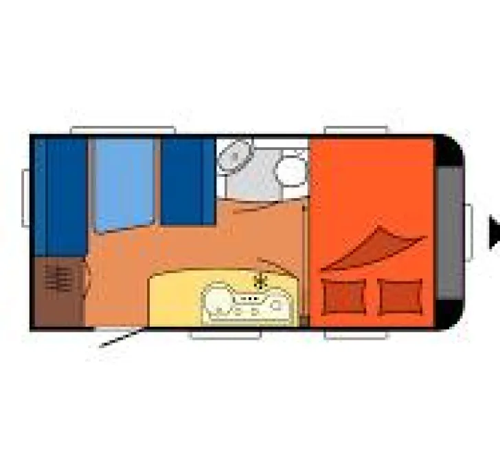 Grundriss Tag Hobby De Luxe 440 SF
